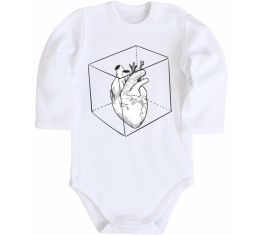 Дитячий бодік Heart in cube