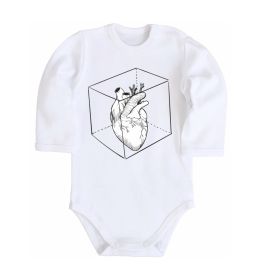 Детский боди Heart in cube