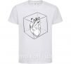 Дитяча футболка Heart in cube Білий фото
