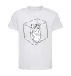 Детская футболка Heart in cube Белый фото