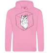 Женская толстовка (худи) Heart in cube Розовый Женская толстовка (худи) Heart in cube Розовый фото