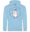 Женская толстовка (худи) Heart in cube Голубой Женская толстовка (худи) Heart in cube Голубой фото