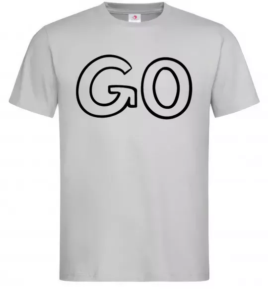 Чоловіча футболка Go Сірий фото