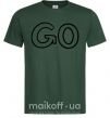 Чоловіча футболка Go Темно-зелений фото