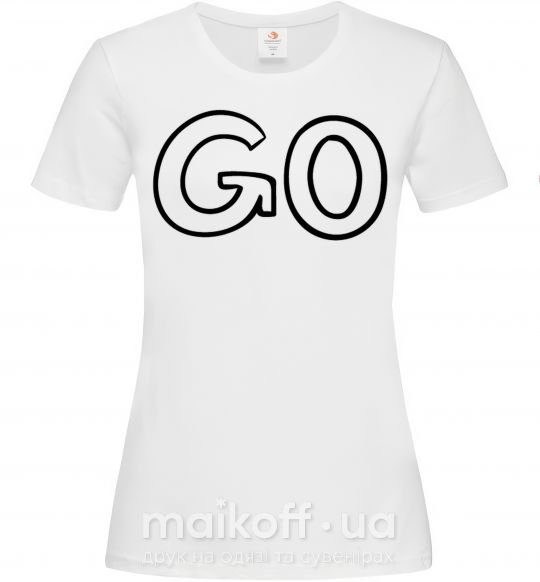 Жіноча футболка Go Білий фото