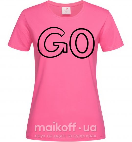 Жіноча футболка Go Яскраво-рожевий фото