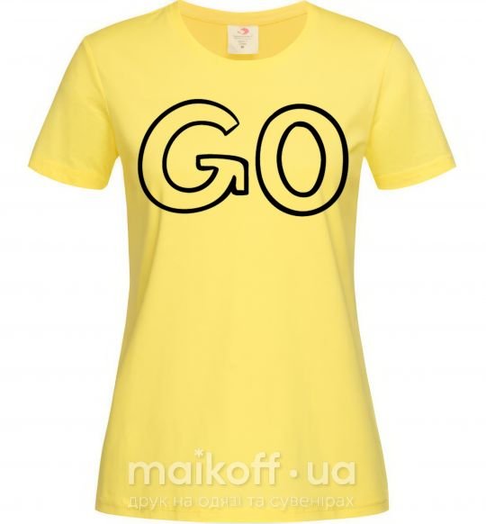 Женская футболка Go Лимонный фото