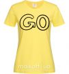 Женская футболка Go Лимонный фото