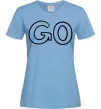Жіноча футболка Go Блакитний Жіноча футболка Go Блакитний фото