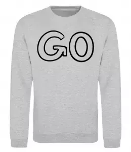 Свитшот Go Серый меланж фото