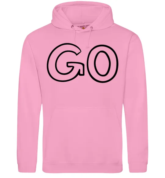 Мужская толстовка (худи) Go Розовый фото