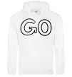 Мужская толстовка (худи) Go Белый фото