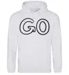 Мужская толстовка (худи) Go Серый меланж фото