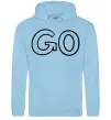 Мужская толстовка (худи) Go Голубой фото