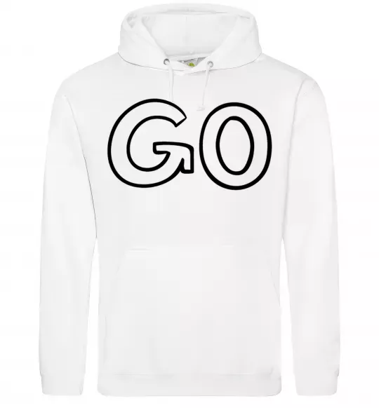 Женская толстовка (худи) Go Белый фото