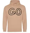 Женская толстовка (худи) Go Песочный фото