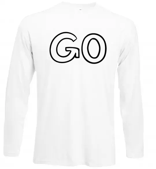 Лонгслив Go Белый фото