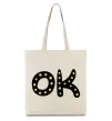 Эко-сумка Ok Бежевый фото