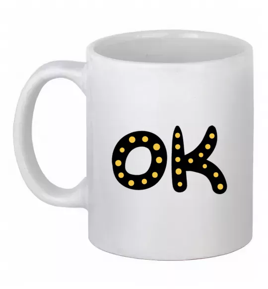 Чашка керамічна Ok Білий фото
