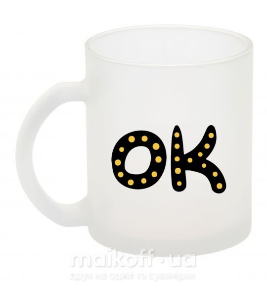 Чашка стеклянная Ok Фроузен фото