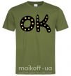 Чоловіча футболка Ok Оливковий фото