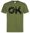Мужская футболка Ok Оливковый Мужская футболка Ok Оливковый фото