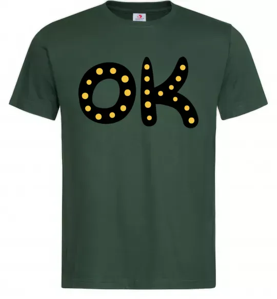 Мужская футболка Ok Темно-зеленый фото