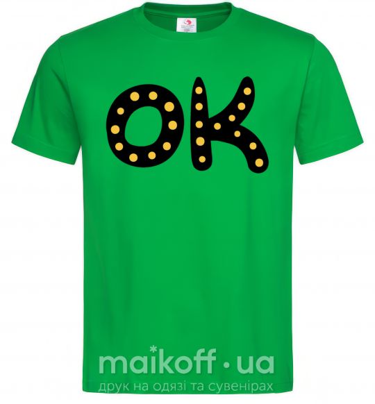 Чоловіча футболка Ok Зелений фото
