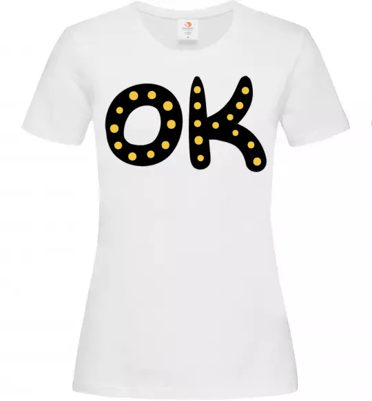 Жіноча футболка Ok Білий фото