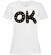 Жіноча футболка Ok Білий Жіноча футболка Ok Білий фото