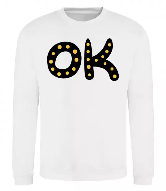 Свитшот Ok Белый фото