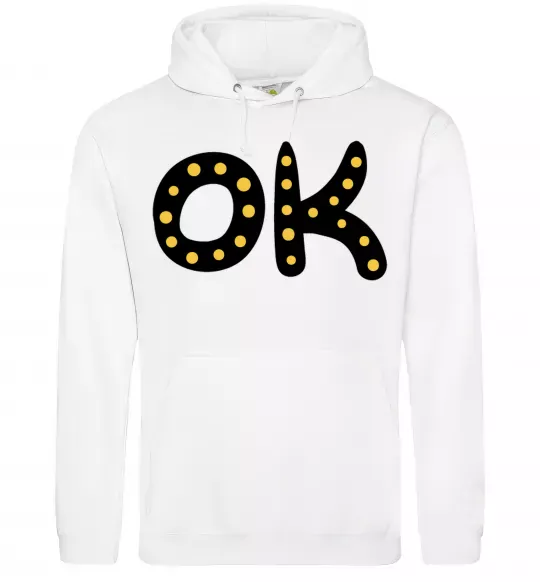 Чоловіча толстовка (худі) Ok Білий фото