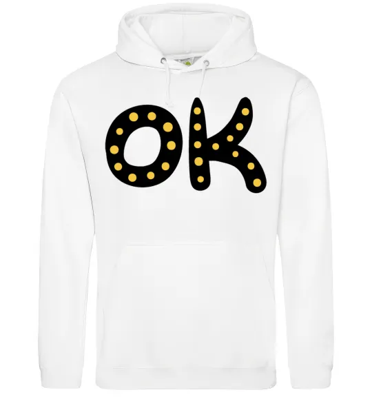 Женская толстовка (худи) Ok Белый фото