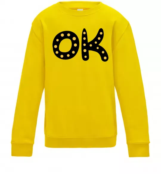 Дитячий світшот Ok Сонячно жовтий фото