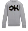 Дитячий світшот Ok Сірий меланж фото