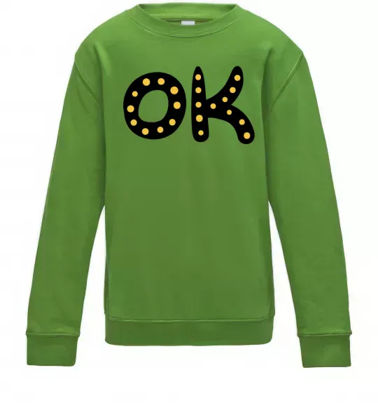 Дитячий світшот Ok Лаймовий фото