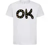 Детская футболка Ok Белый фото