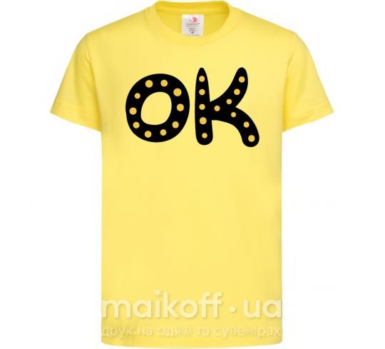 Детская футболка Ok Лимонный фото