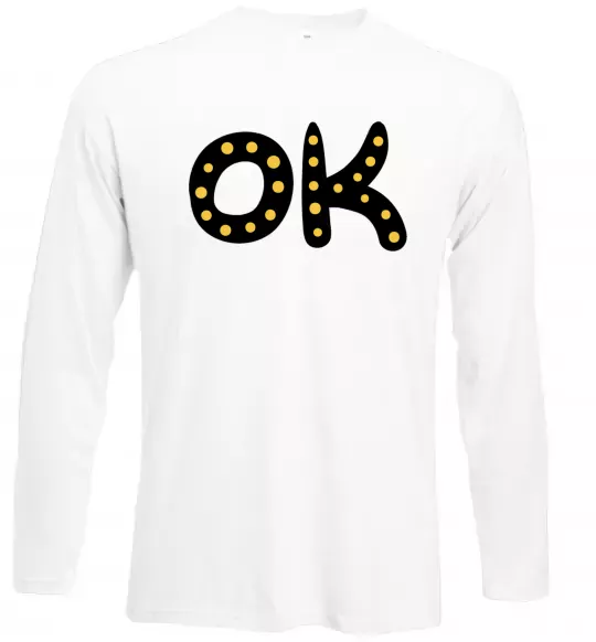 Лонгслів Ok Білий фото