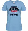 Женская футболка Сіммейна мафія мама Голубой фото