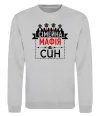 Свитшот Сімейна мафія син Серый меланж фото