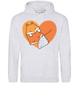 Женская толстовка (худи) Лисички сердце
