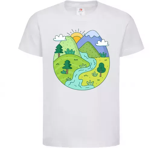 Дитяча футболка Наша планета Білий фото