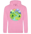 Чоловіча толстовка (худі) Наша планета Рожевий Чоловіча толстовка (худі) Наша планета Рожевий фото