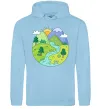 Чоловіча толстовка (худі) Наша планета Блакитний Чоловіча толстовка (худі) Наша планета Блакитний фото