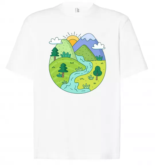 Футболка Оверсайз Наша планета Белый фото
