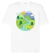 Футболка Оверсайз Наша планета Белый фото