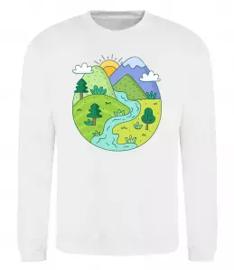 Свитшот Наша планета Белый фото