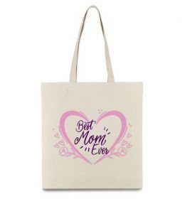 Эко-сумка Best mom ever flower heart