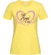 Женская футболка Best mom ever flower heart Лимонный фото